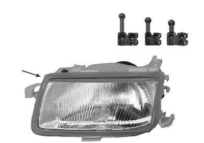 koplamp, Valeo, H4, elektr verstelb, rechts,-09/1994 Opel Astra