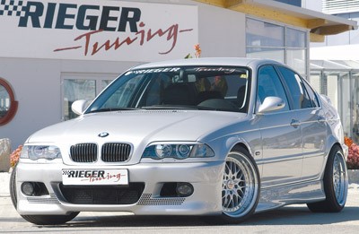 Voorbumper M3 look BMW E46 sedan/touring Rieger met gaatjes