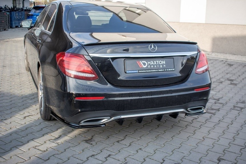 Achter zijskirts Mercedes E43 AMG/AMG-Line W213 Maxton Design glans zwart