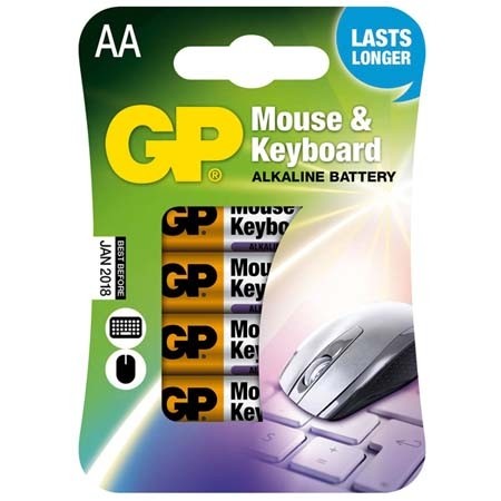 GP 1,5V 4x Batterijen 'LR06/AA'