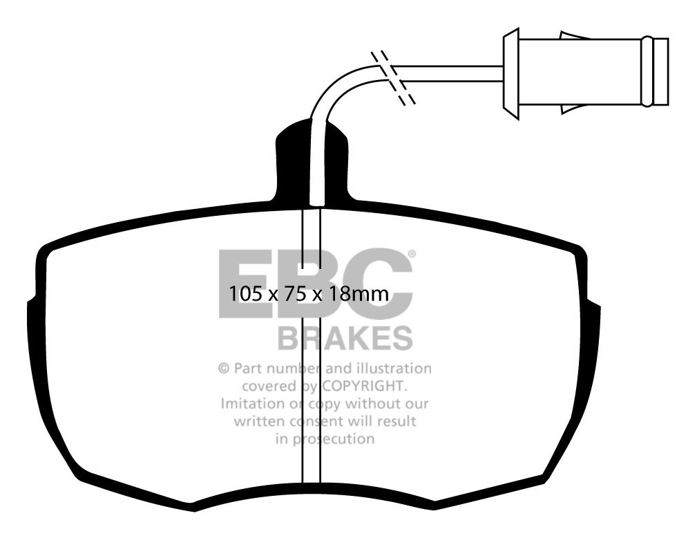 EBC Brakes IVECO BEDRIJFSWAGEN Daily (82-90) 32.8 82-90 Remblokk