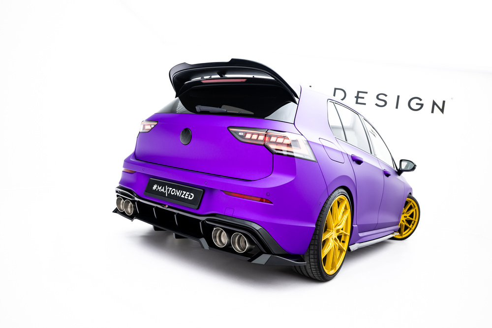 Diffusor (met verticale spijlen) V.2 Volkswagen Golf R Mk8 / Mk8 Facelift