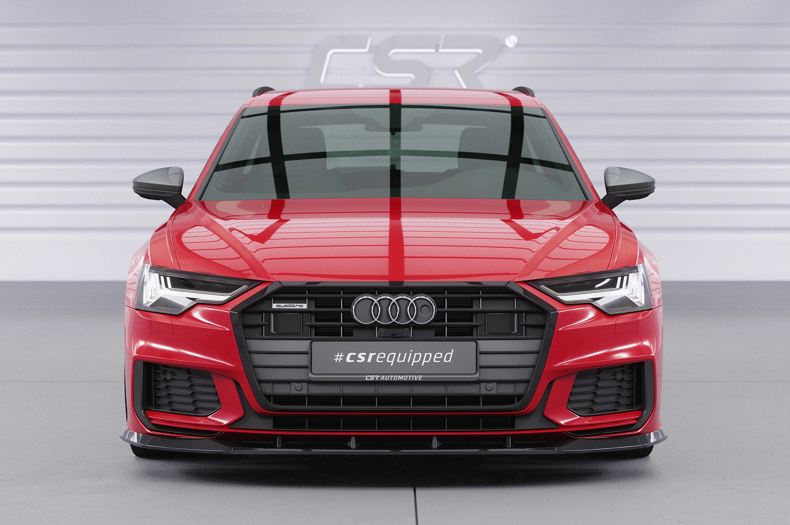 Voorspoiler Audi A6 S-Line / S6 C8 (Typ 4K/F2) Glans Zwart – 2018–2023 (A6) / 2019–2023 (S6)