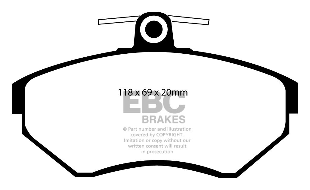 EBC Brakes VW Passat 3B/3BG 1.6 96-2000 Remblokken voorzijde
