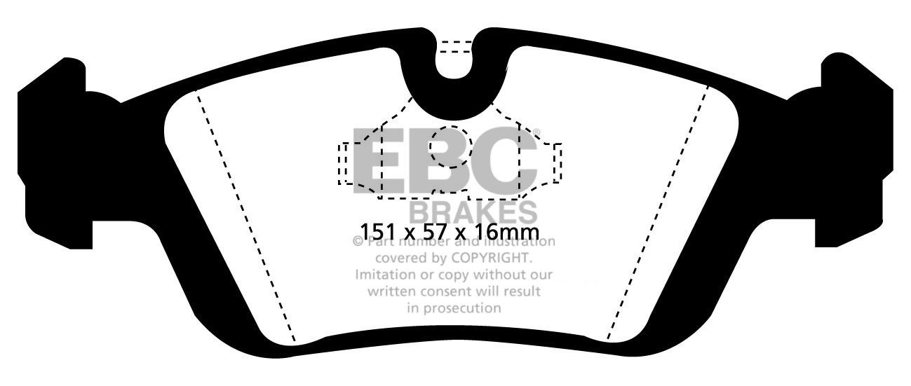 EBC Brakes BMW 318 1.8 (E36) 91-98 Remblokken voorzijde