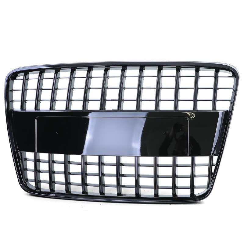 Grill Audi Q7 4L 05-09 Honingraad Glans zwart