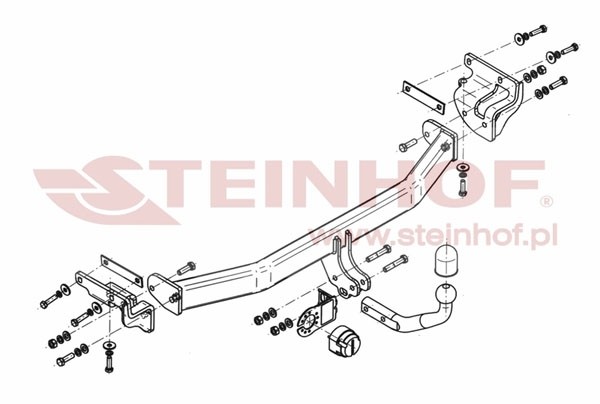 Trekhaak Kia Carens 2013-....