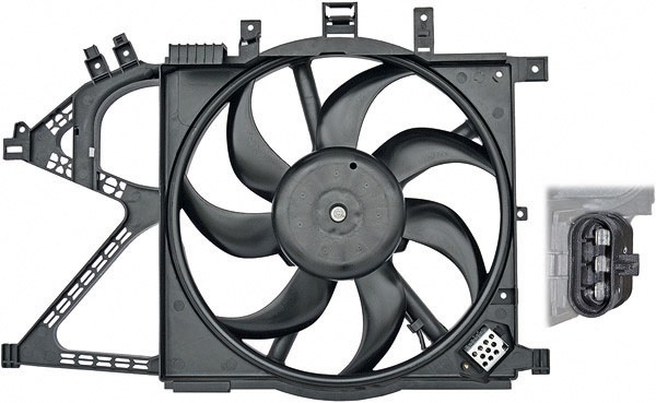 Radiator FAN ASTRA/CORSA 00-06 390mm 1.0/1.4/1.8 -AC