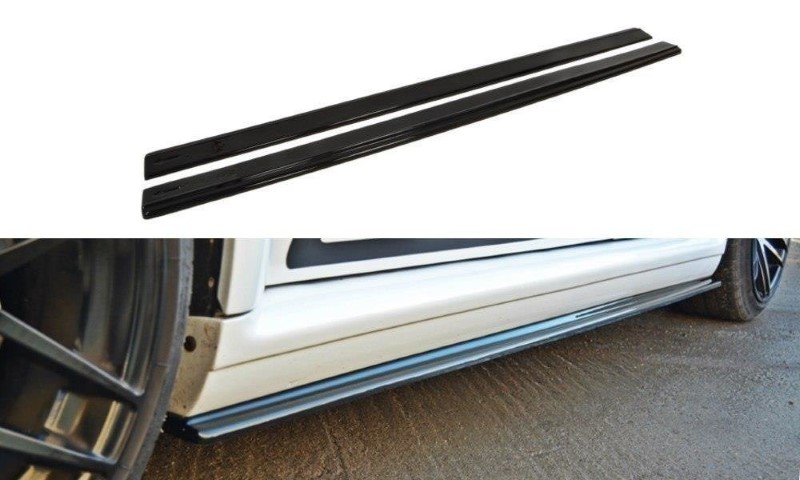 Zijskirts Diffusers Audi RS4 B5 Glanzend Zwart