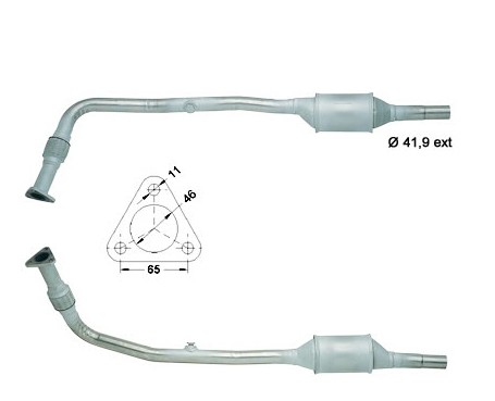 VW POLO 1.4i 1390 cc 44 Kw / 60 cv AEX Magnaflow CAT Bouwjaar: 7