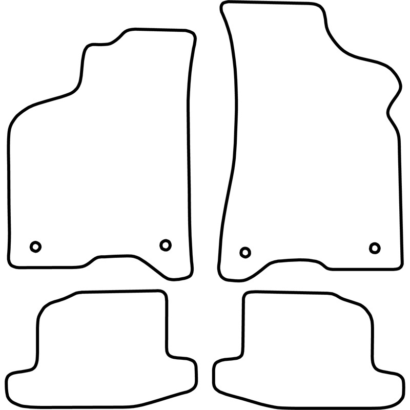 Automatten Velours  Volkswagen Lupo 2004- excl. 3L