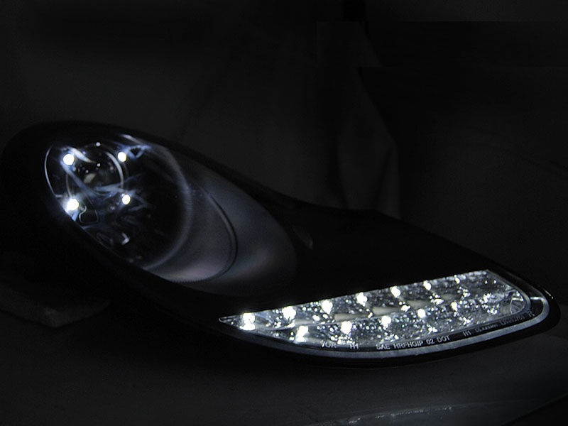 Koplampen Porsche 911 / 996 97-02 Boxster 986 LED zwart