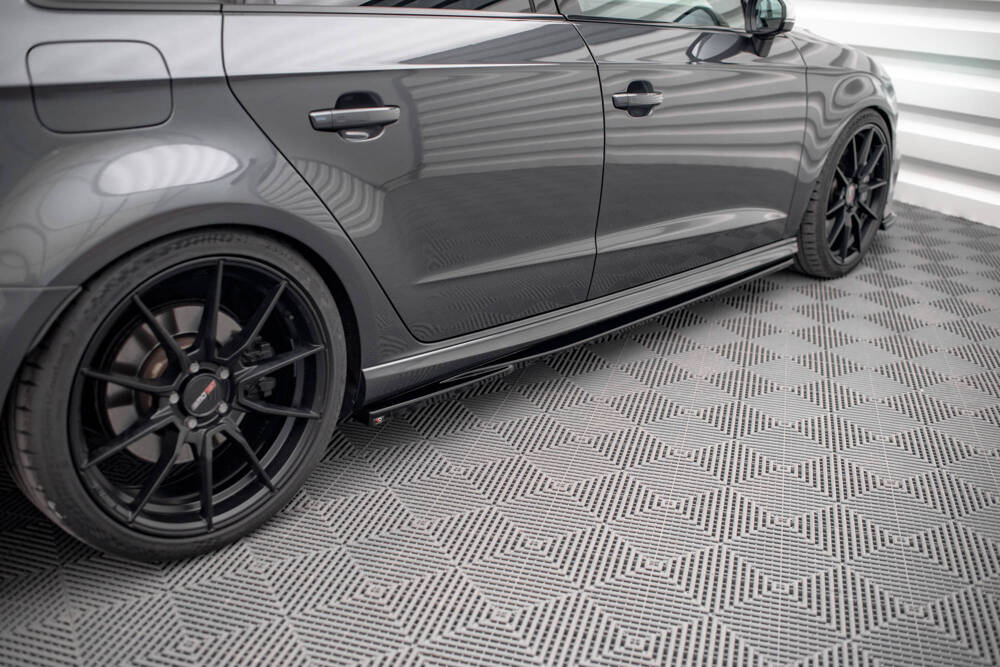 Bodykit Audi S3 Sportback 8V Facelift Maxton Glanzend zwart
