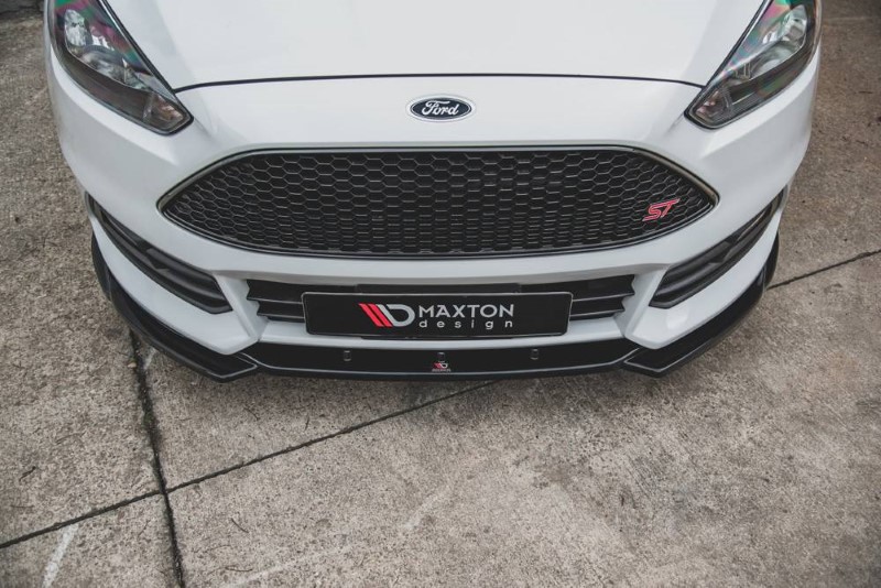 Voorspoiler Ford Focus ST Mk3 FL V.5 Glanzend Zwart