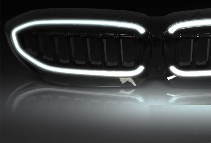 Grill Nieren BMW 3 Serie G20/G21 19-22 LED Glans Zwart