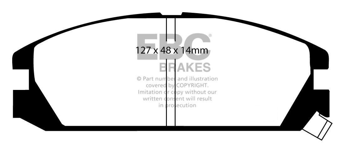 EBC Brakes HONDA Accord Aerodeck 2.0 (CA4/5) 85-88 Remblokken vo