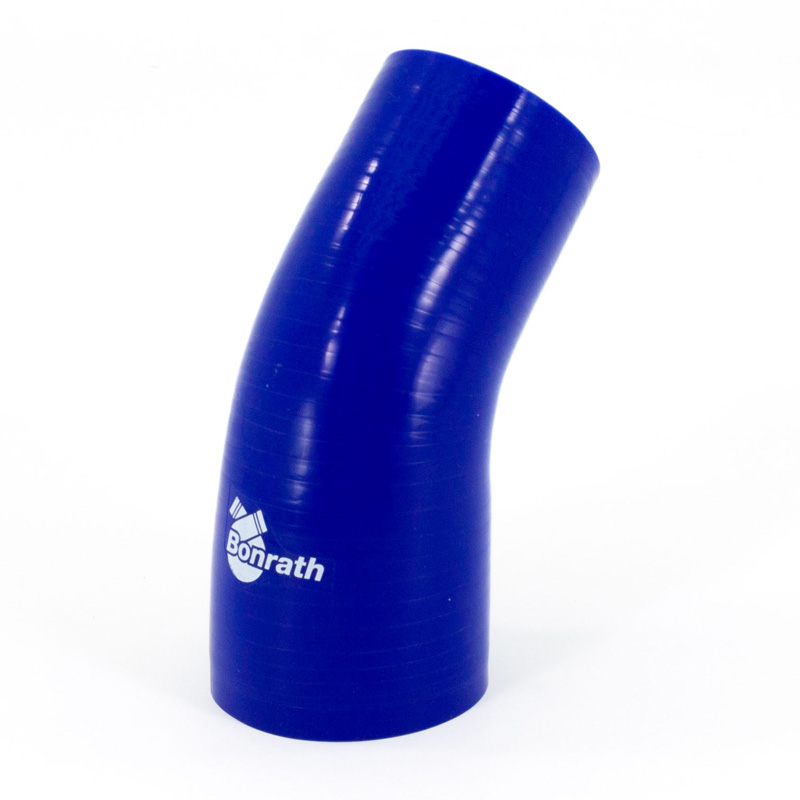 Bonrath Siliconen slang Reducer 45 graden bocht - Lengte:50mm - Ø63>57mm
