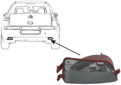 achteruitrijlicht Citroen C4, 2004-2010