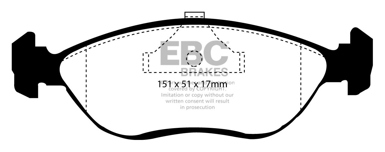 EBC Brakes VOLVO 440 2.0 92-98 Remblokken voorzijde