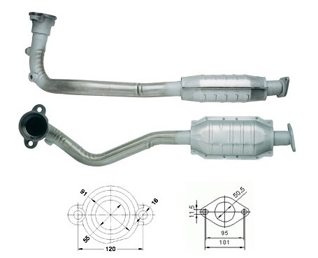 Ford ESCORT 1.6i 16V 1597 cc 65 Kw / 88 cv ZH16 Magnaflow CAT Bo