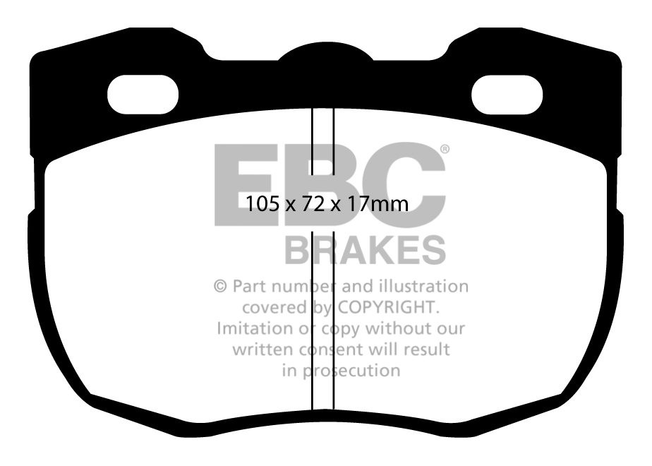 EBC Brakes LAND ROVER 90 2.3 D 87-90 Remblokken voorzijde