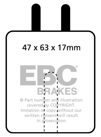 EBC Brakes LANCIA Fulvia 1.6 65-69 Remblokken voorzijde greenstu