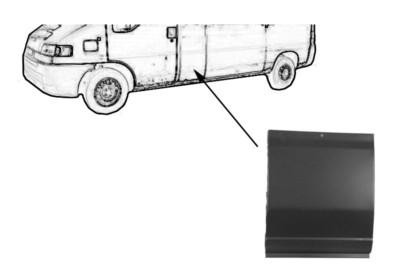 zijpaneel, lange wielbsis, links = rechts Fiat Ducato, 1994-2002