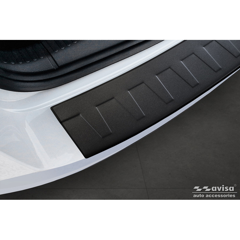 Matzwart RVS Achterbumperprotector  Skoda Octavia Combi RS (5E5) 2013-2017 & FL 2017-2020 'Ribs'