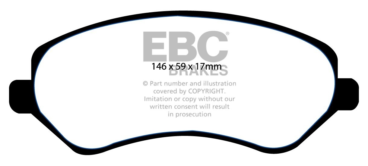 EBC Brakes CHRYSLER (USA) Voyager 2.4 2001-2007 Remblokken voorz