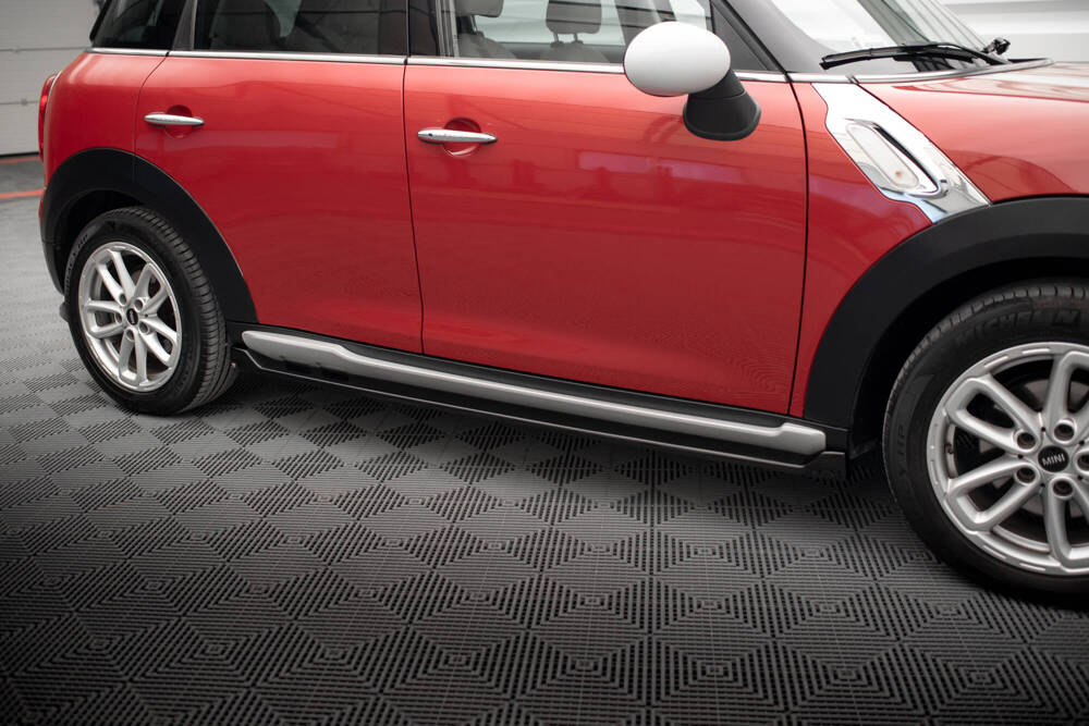 Zijskirts Mini Cooper Countryman R60 FL 2014 - 2017 Maxton Glans Zwart