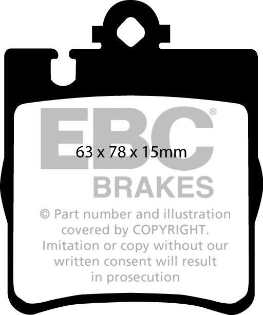 EBC Brakes MERCEDES CLK (C209) CLK280 (3.0) 2005-.. Remblokken a