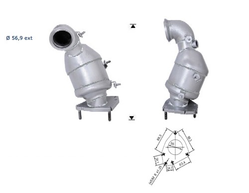 Saab 9-3 1.9TD TID 1910 cc 110 Kw / 150 cv Z19DTH Magnaflow CAT