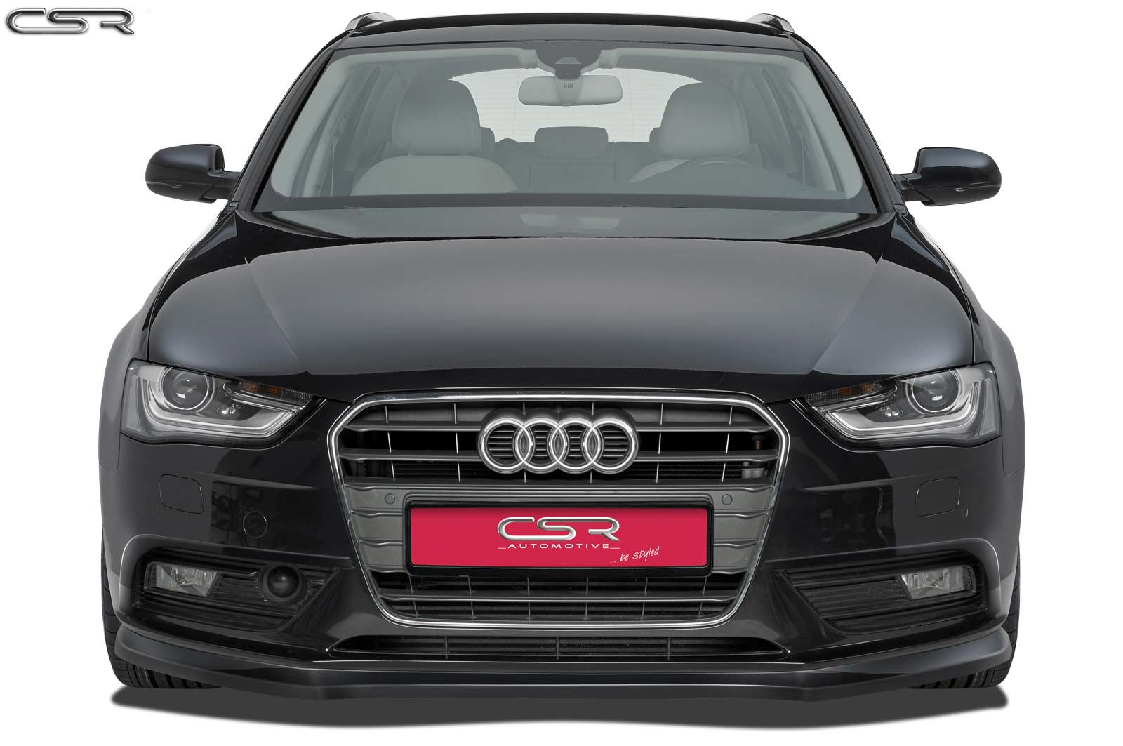 Voorspoiler Audi A4 B8 Glans Zwart – 11/2011–2015