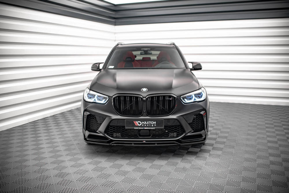Voorspoiler V.3 BMW X5M G05 Maxton Glans Zwart