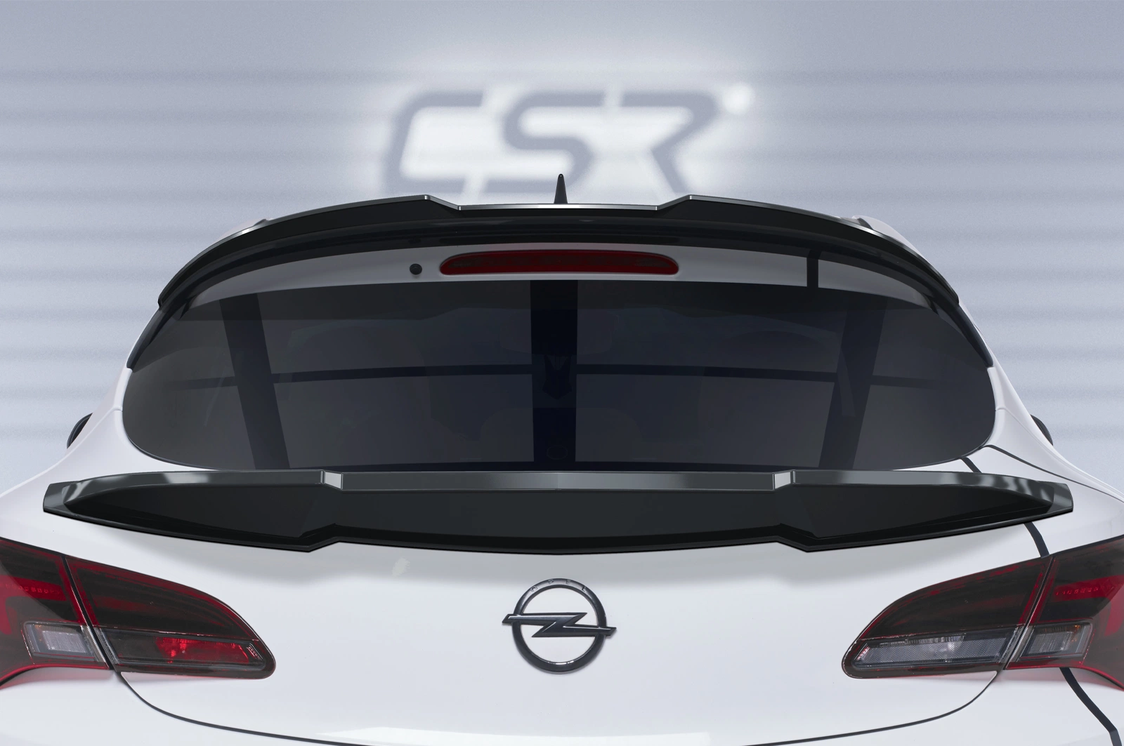 Achterspoiler Opel Astra J GTC OPC-Line glans zwart