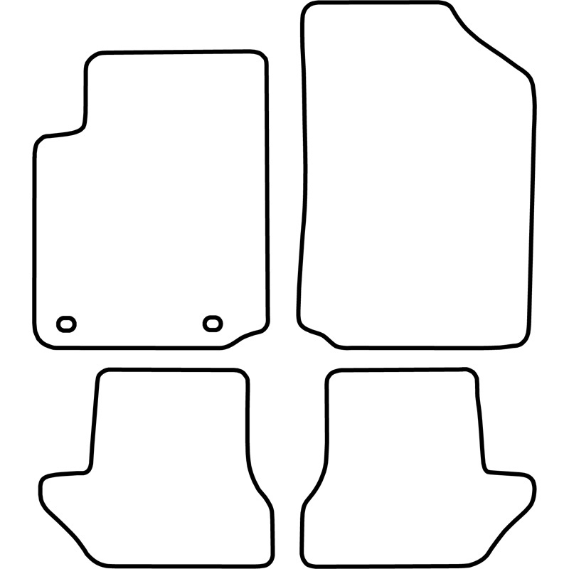 Automatten Velours  Citroen C3 Puriel 2005-
