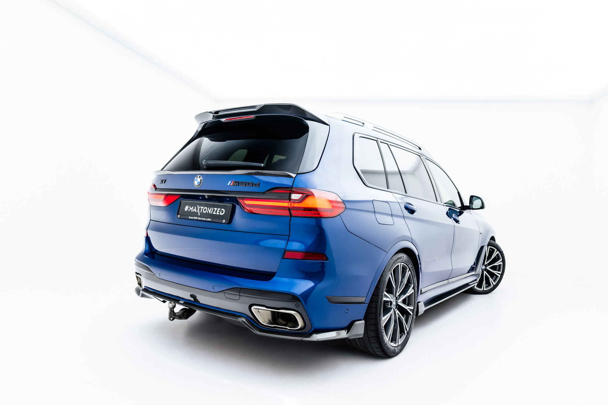 Prepreg Carbon Fiber Achterdiffuser BMW X7 M-Pack G07 / G07 Facelift (Met Trekhaak) – Maxton Design