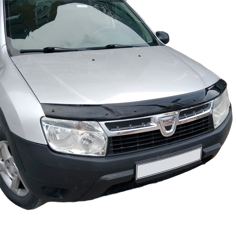 Motorkapbeschermer (steenslagcover)  Dacia Duster I 2010-2017 - Glanzend zwart