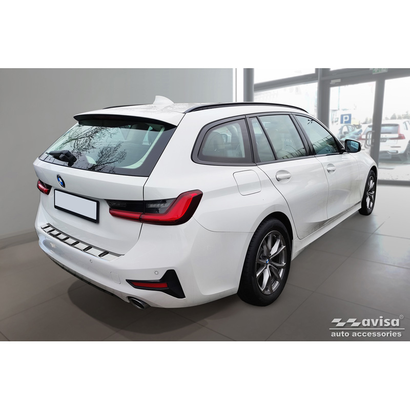 RVS Achterbumperprotector  BMW 3 Serie (G21) Touring 2019-2022 'STRONG EDITION'