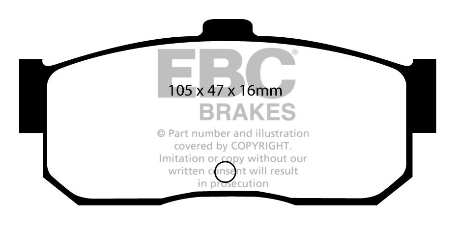 EBC Brakes NISSAN Almera 2.0 96-2000 Remblokken achterzijde reds
