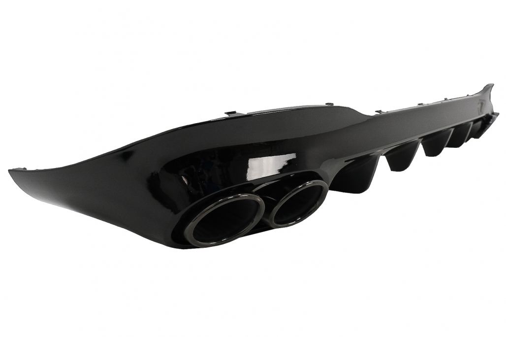 Diffuser Mercedes CLA C118 glans zwart met zwarte Sierstukken