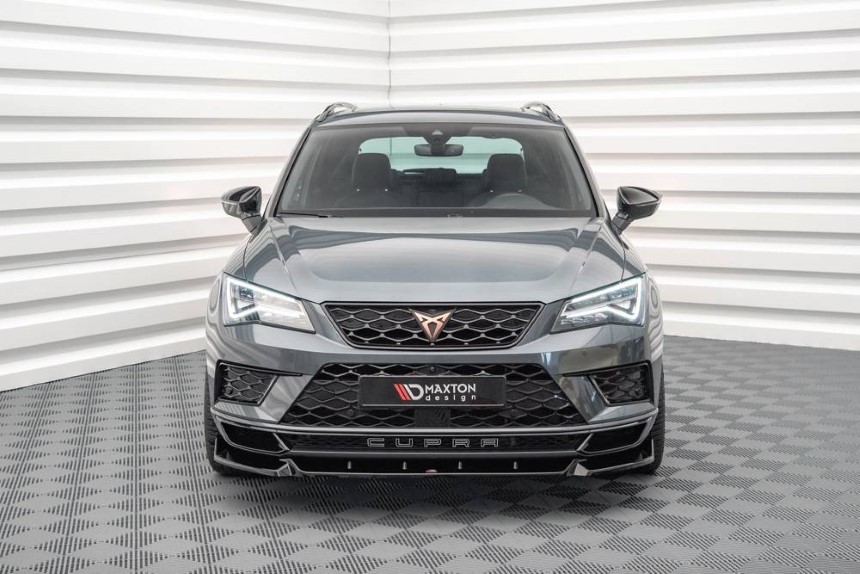 Voorspoiler Cupra Ateca Maxton Design glans zwart V.1