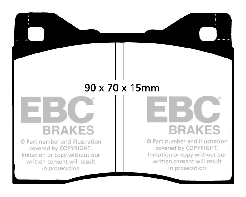 EBC Brakes BMW 520 2.0 (E12) 76-79 Remblokken voorzijde