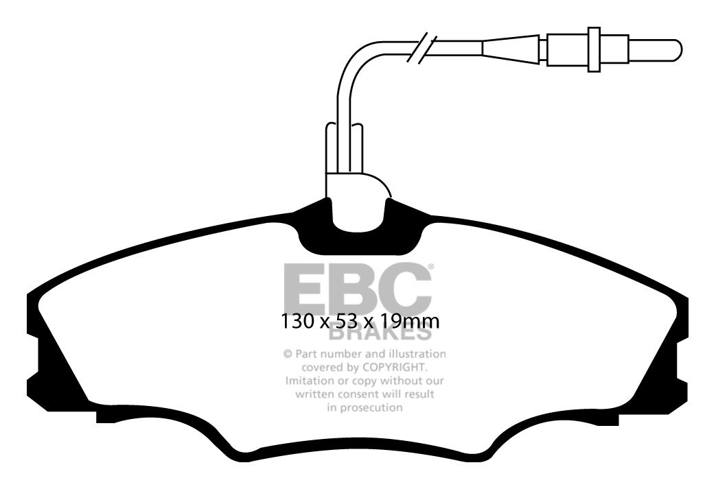 EBC Brakes PEUGEOT 406 1.8 95-2004 Remblokken voorzijde