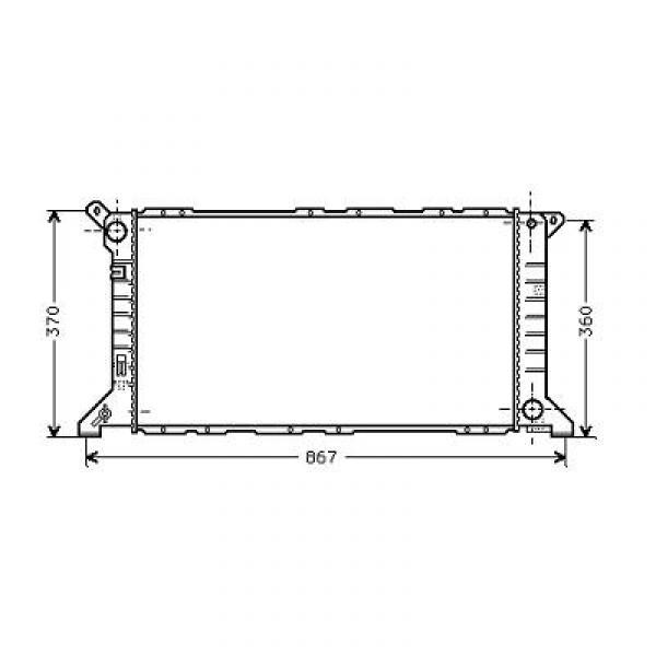 Radiator FORD TRANSIT 94-99 700x360 2.5 TDM+AC