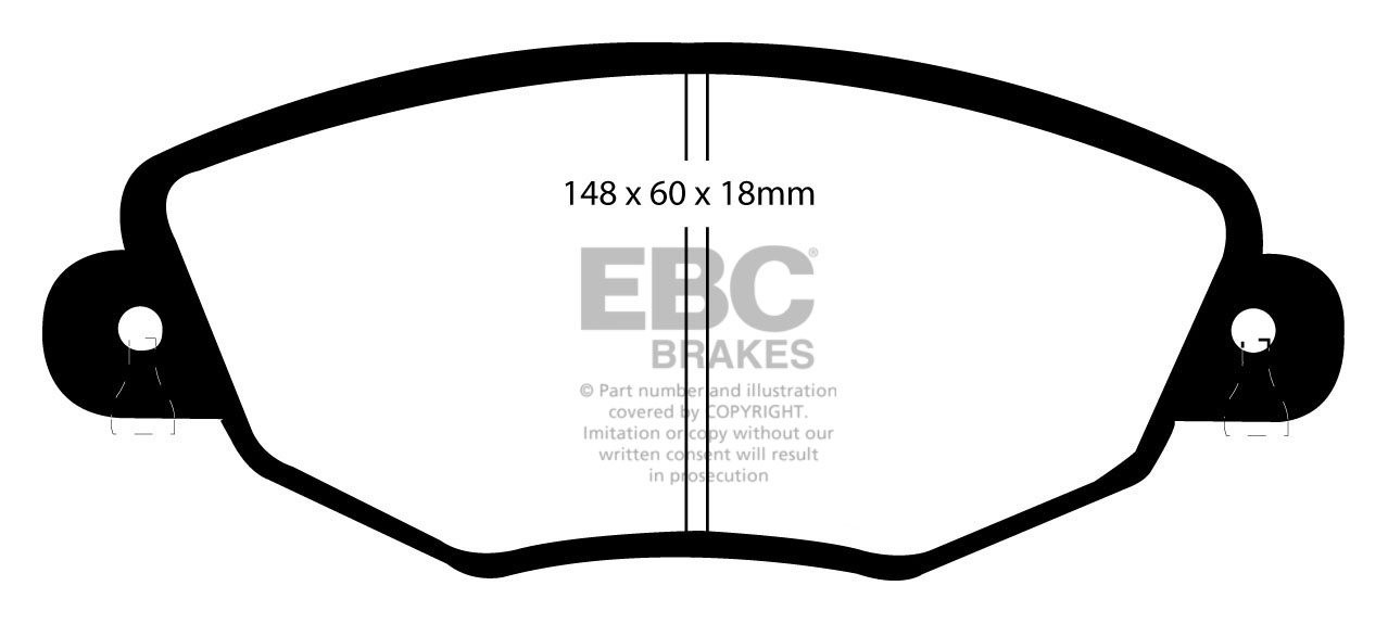 EBC Brakes FORD Mondeo (Station) 2.0 2004-2007 Remblokken voorzi