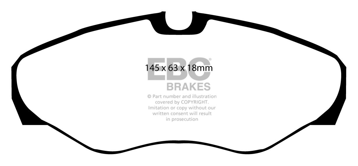 EBC Brakes VAUXHALL BEDRIJFSWAGEN Vivaro 1.9 TD 2001-.. Remblokk