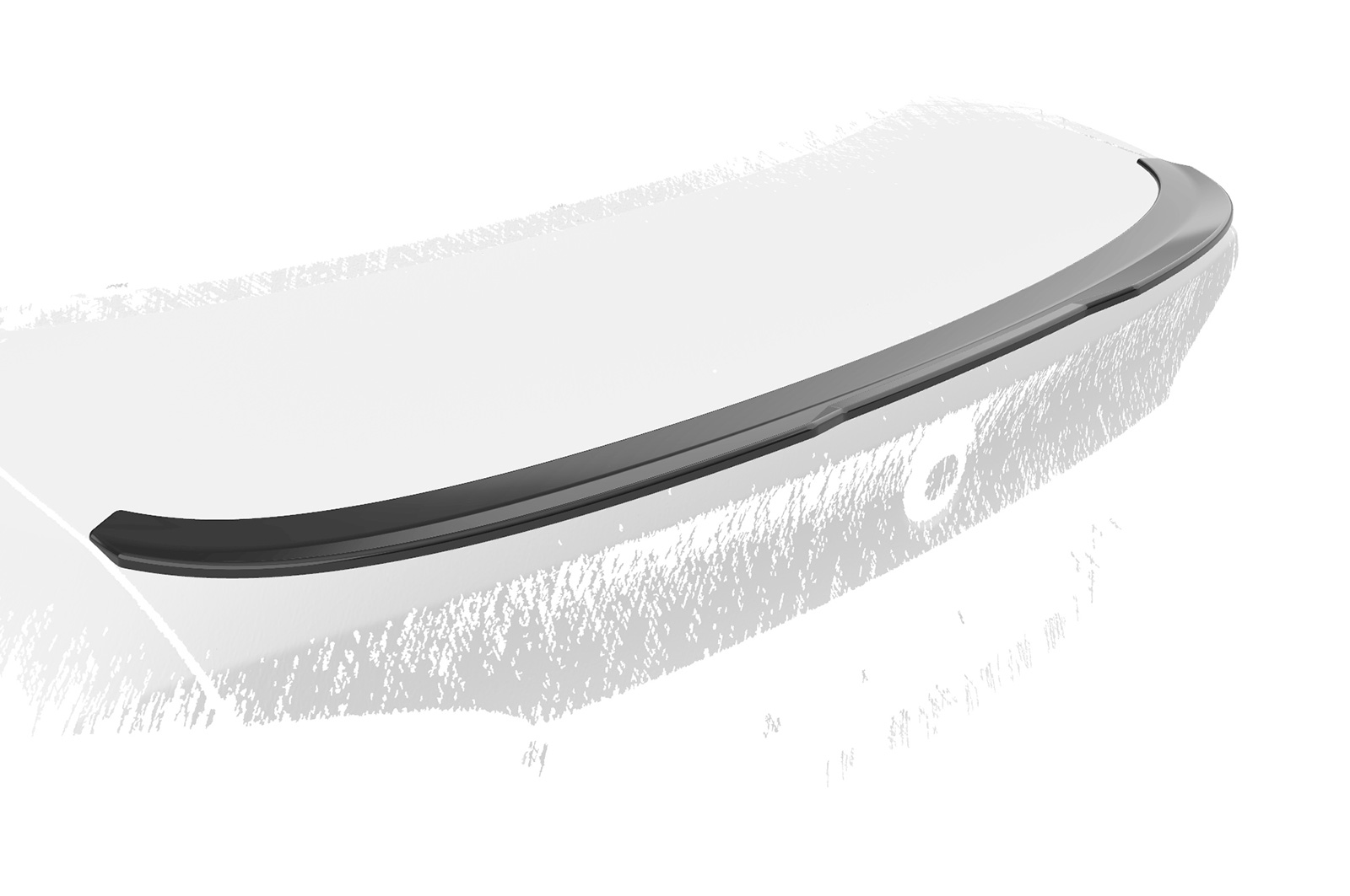 Spoiler BMW 3er E90 Limousine CSR glans Zwart