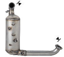 Mazda 3 1.6TD DI DPF 1560 cc 80 Kw / 109cv MZ16CD Magnaflow FAP/