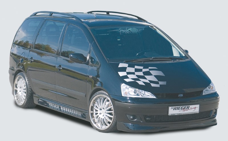 Zijskirts Seat Alhambra met 2 schacht en 2 uitsnedes Rieger